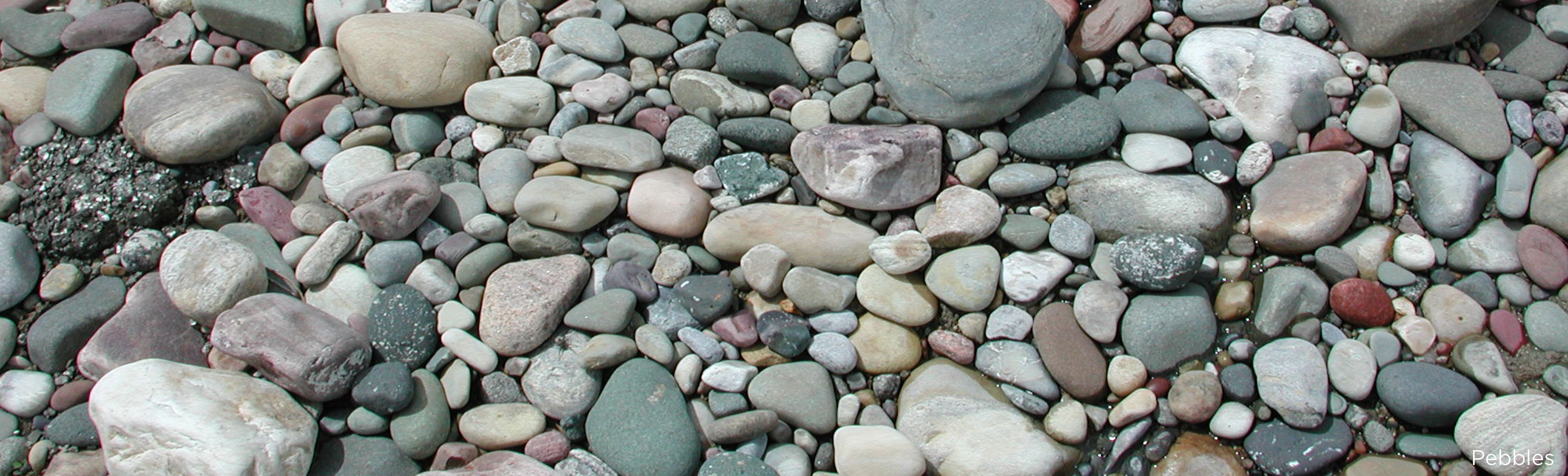 Homepage banner image of pebbles.